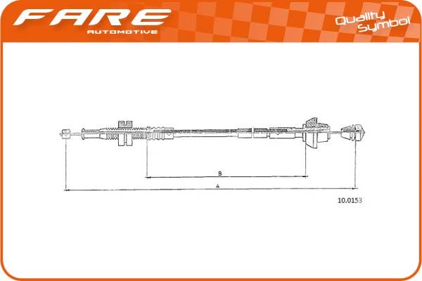 FARE SA 25739 Akceleratoriaus trosas