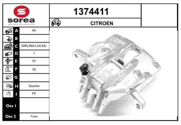 BREMSSATTEL SNRA 1374411