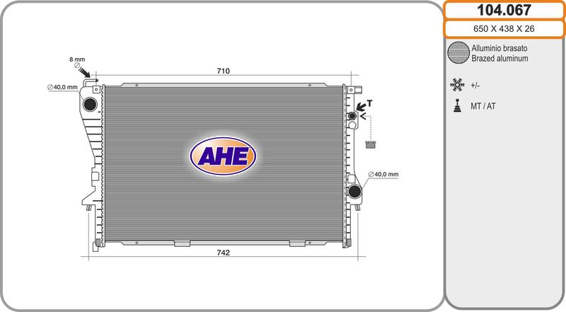 AHE 104.067 - Aušinimo radiatorius