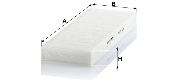 Filter, salongiõhk, MANN-FILTER CU 3869