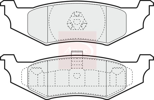 APEC Brake Pad Set, disc brake PAD1169
