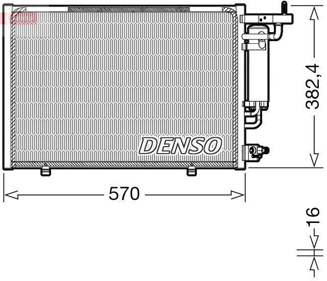 Конденсатор, система кондиціонування повітря, Denso DCN10052