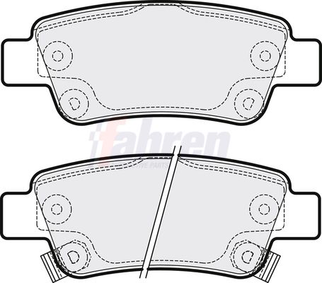 Fahren Brake Pad Set, disc brake FBP3229
