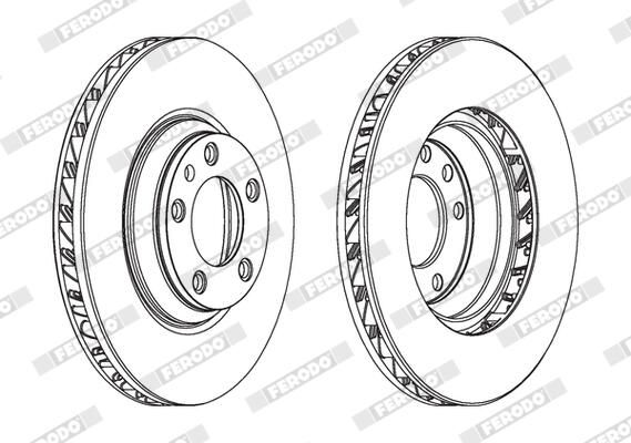 FERODO Disque de frein DDF1408LC-1
