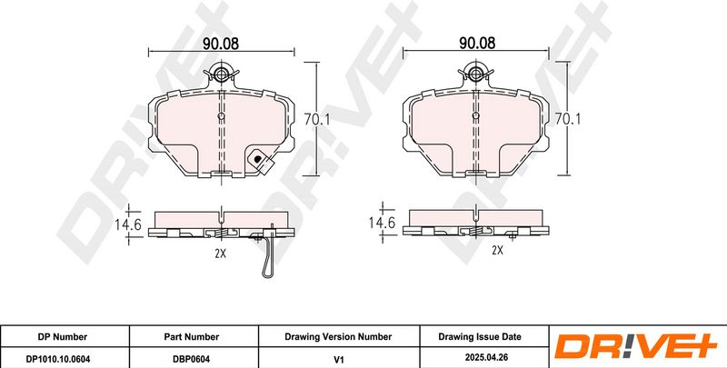 Set placute frana,frana disc DP1010.10.0604 Dr!ve+
