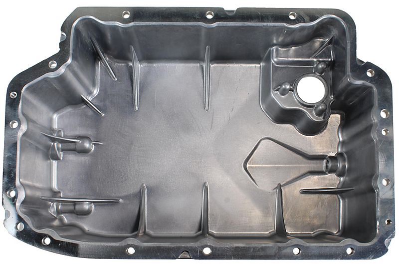 Oliecarter (onderste deel, aluminium) past: MERCEDES SPRINTER 3,5-T (B906), SPRINTER 3,5-T (B907), SPRINTER 3,5-T (B907, B910), SPRINTER 3-T (B906), SPRINTER 3-T (B910) 2.2D 06.06-12.21