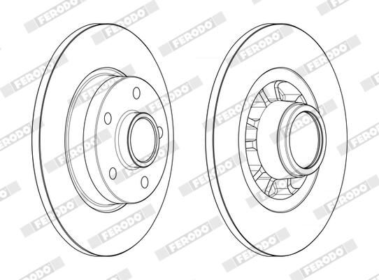 FERODO DDF2602-1 Brake Disc