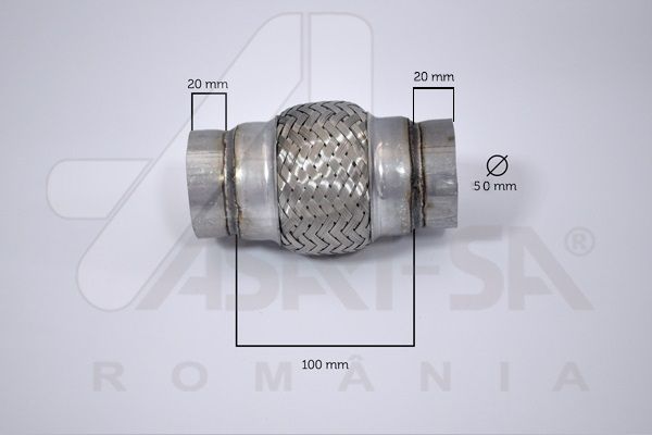 Гнучка труба, система відведення ВГ, 100мм, Opel Omega B (V94) 2.0 (94-) (62095) Asam, Asam 62095