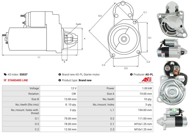 AS-PL S5037 Starter