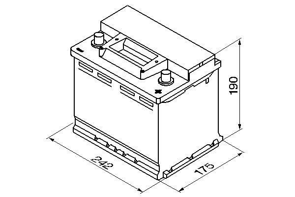 BOSCH 0 092 S30 050 Starter Battery