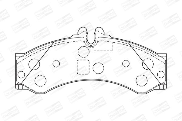 Колодки гальмівні передні/задні MB Sprinter, VW LT (573731CH) CHAMPION