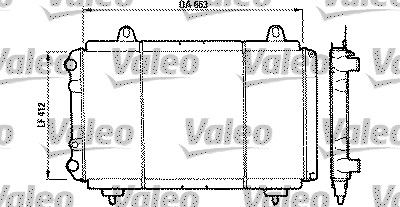 Radiator, racire motor VALEO 730004