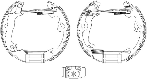 HELLA PAGID 8DB 355 005-231 Brake Shoe Set