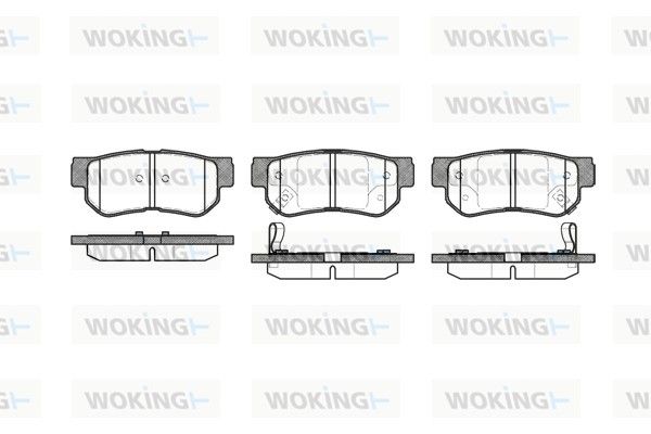 Комплект тормозных колодок на Elantra, Getz, Grandeur, Magentis, Matrix, Opirus, Santa Fe, Sonata, Sportage, Tucson