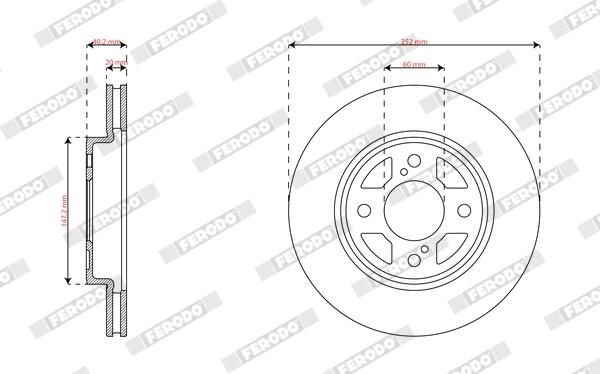 FERODO DDF2921C Brake Disc