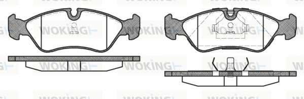 Колодки гальмівні, передні, OPEL Astra, Calibra, Kadett, Vectra, 1.4-2.0, 91-03