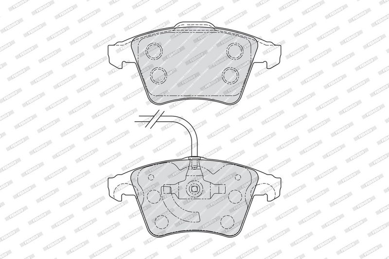 Sada brzdových destiček, kotoučová brzda FVR1642