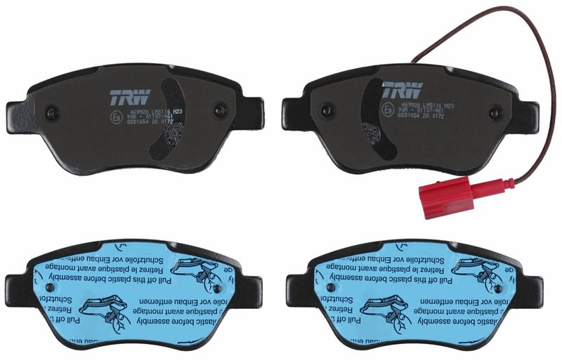 TRW GDB1654 Brake Pad Set, disc brake