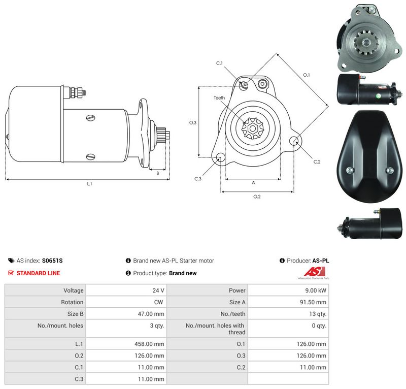 AS-PL S0651S Starter