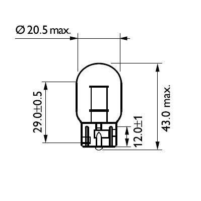 PHILIPS 12071B2 Bulb, direction indicator