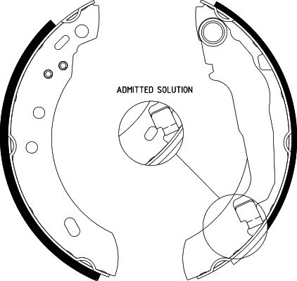 HELLA PAGID 8DB 355 001-541 Brake Shoe Set