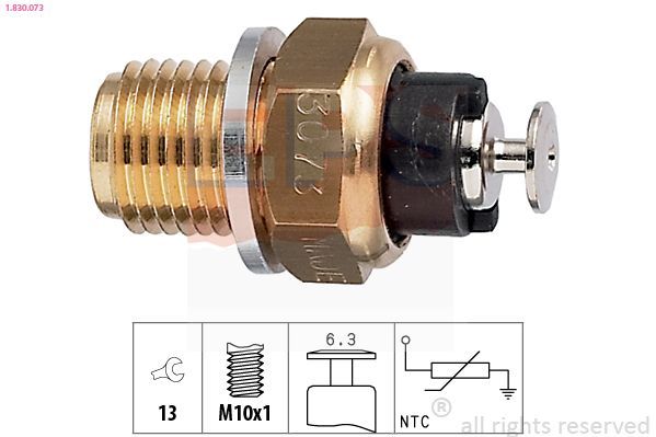 Sensor, temperatura del refrigerante