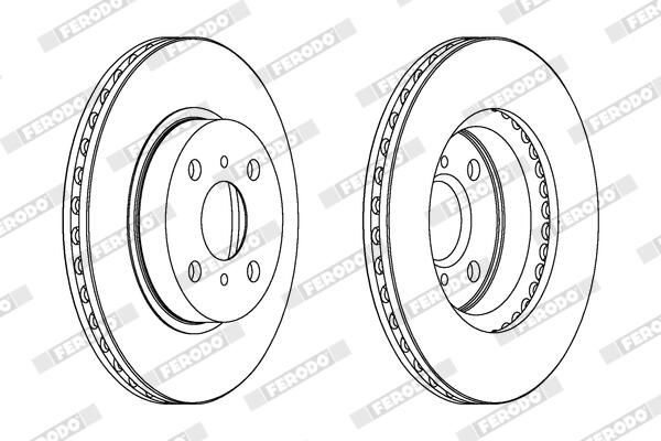 FERODO Disque de frein DDF794