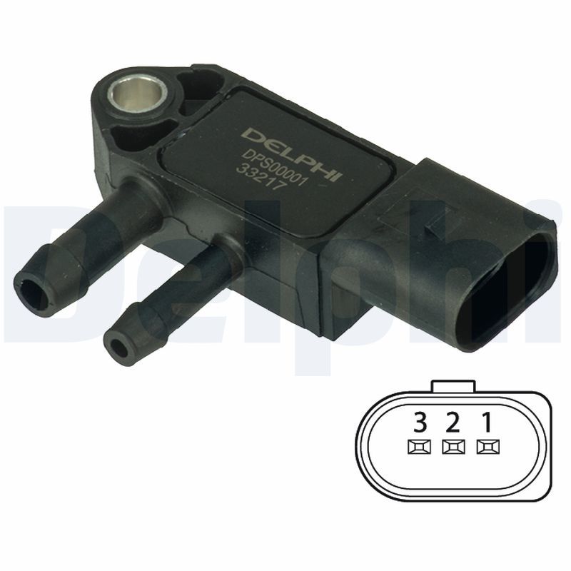 Delphi Sensor, exhaust pressure DPS00001