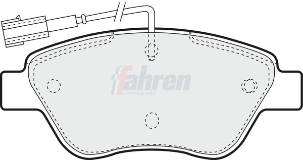 Fahren Brake Pad Set, disc brake FBP3063