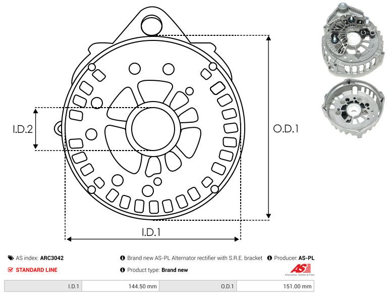 Kaitsekate, generaator, AS-PL ARC3042