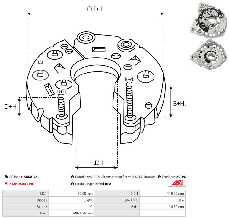 Kaitsekate, generaator, AS-PL ARC0164