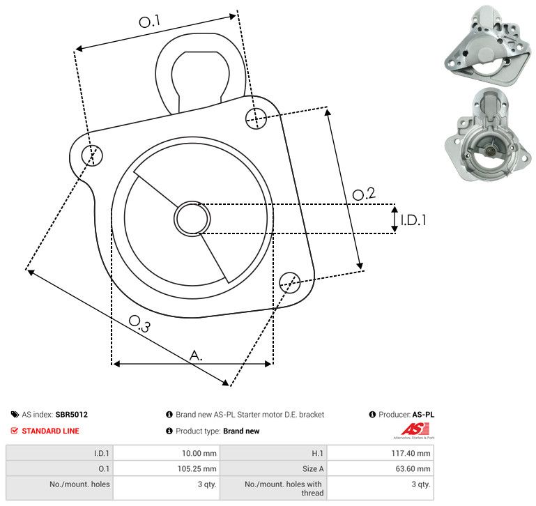 Starterikaas, Karburaator, AS-PL SBR5012