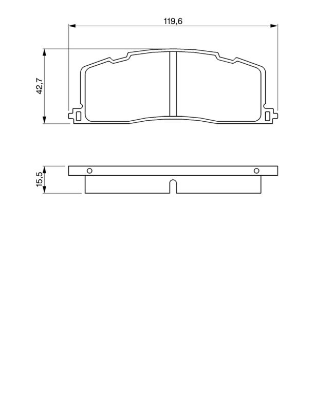 BOSCH 0986461140 Brake Pad Set, disc brake