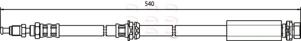 APEC Brake Hose HOS3396