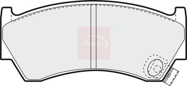 APEC Brake Pad Set, disc brake PAD880