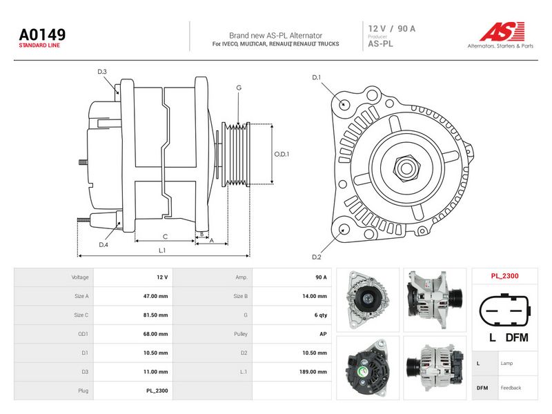 Generaator, AS-PL A0149