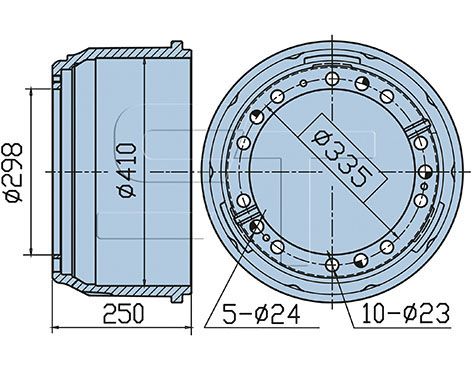 Brzdový buben 03.090.1940.100