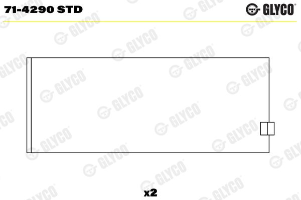 Підшипник шатуна, Glyco 71-4290STD