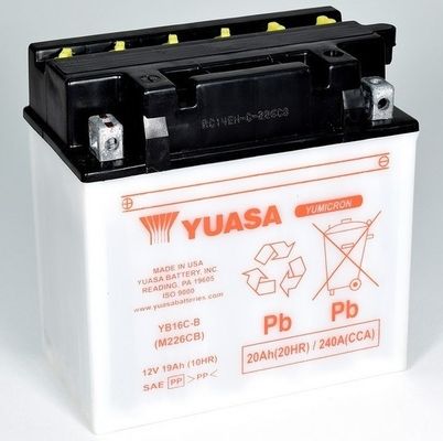 Yuasa Starter Battery YB16C-B