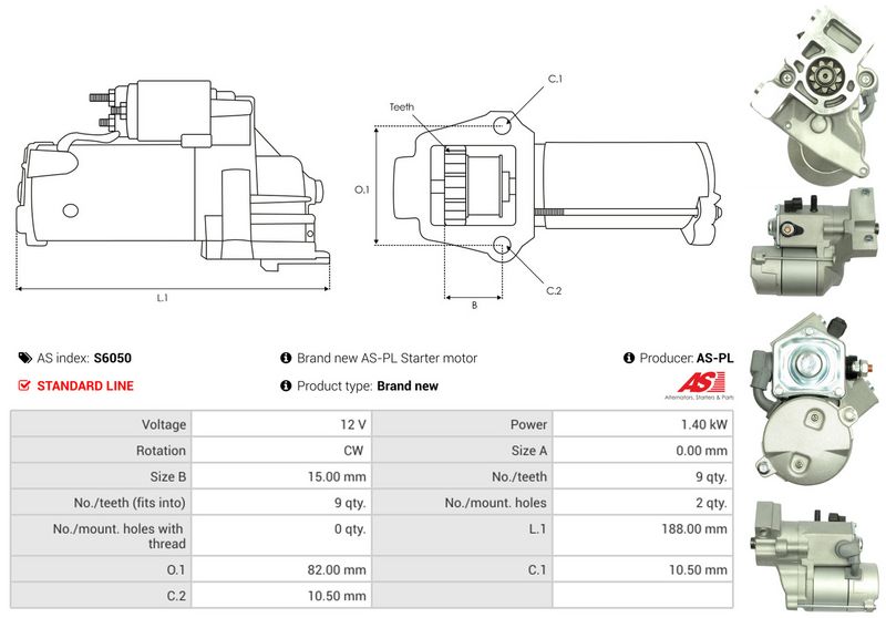 AS-PL S6050 Starter