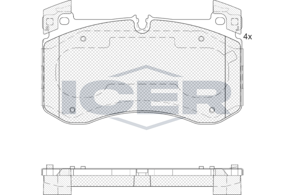 ICER 182436 - Brake Pad Set, disc brake
