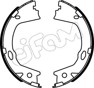 CIFAM fékpofakészlet, rögzítőfék 153-499