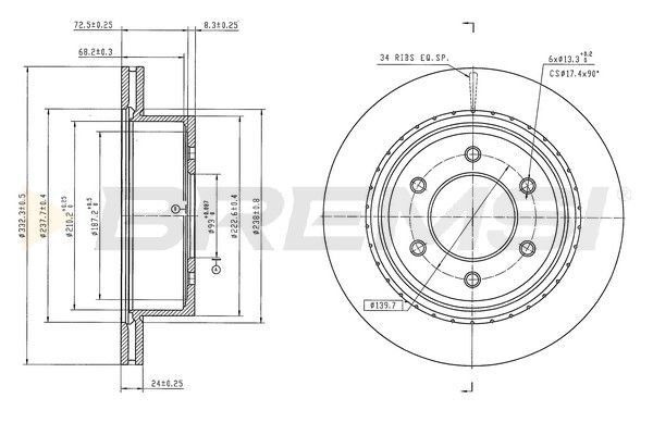 This part match OEM code: 2HJ615601D