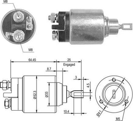 Магнітний перемикач, стартер, Magneti Marelli 940113050011