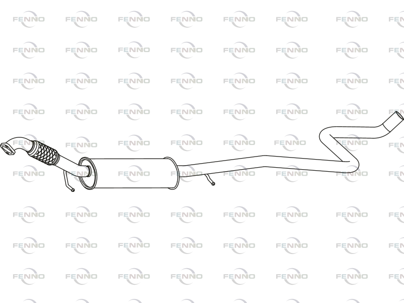 FENNO P23008 Middle Silencer
