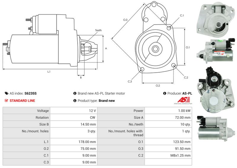 AS-PL S6235S Starter