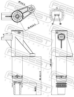 FEBEST 25640-002 Ignition Coil