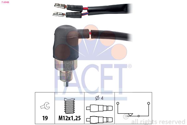 Comutator, lampa marsalier 7.6048 FACET