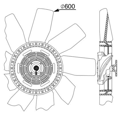 Product Image - Koelventilatorwiel - CFF511000P - MAHLE