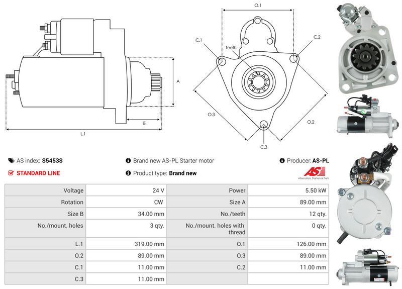 AS-PL S5453S Starter
